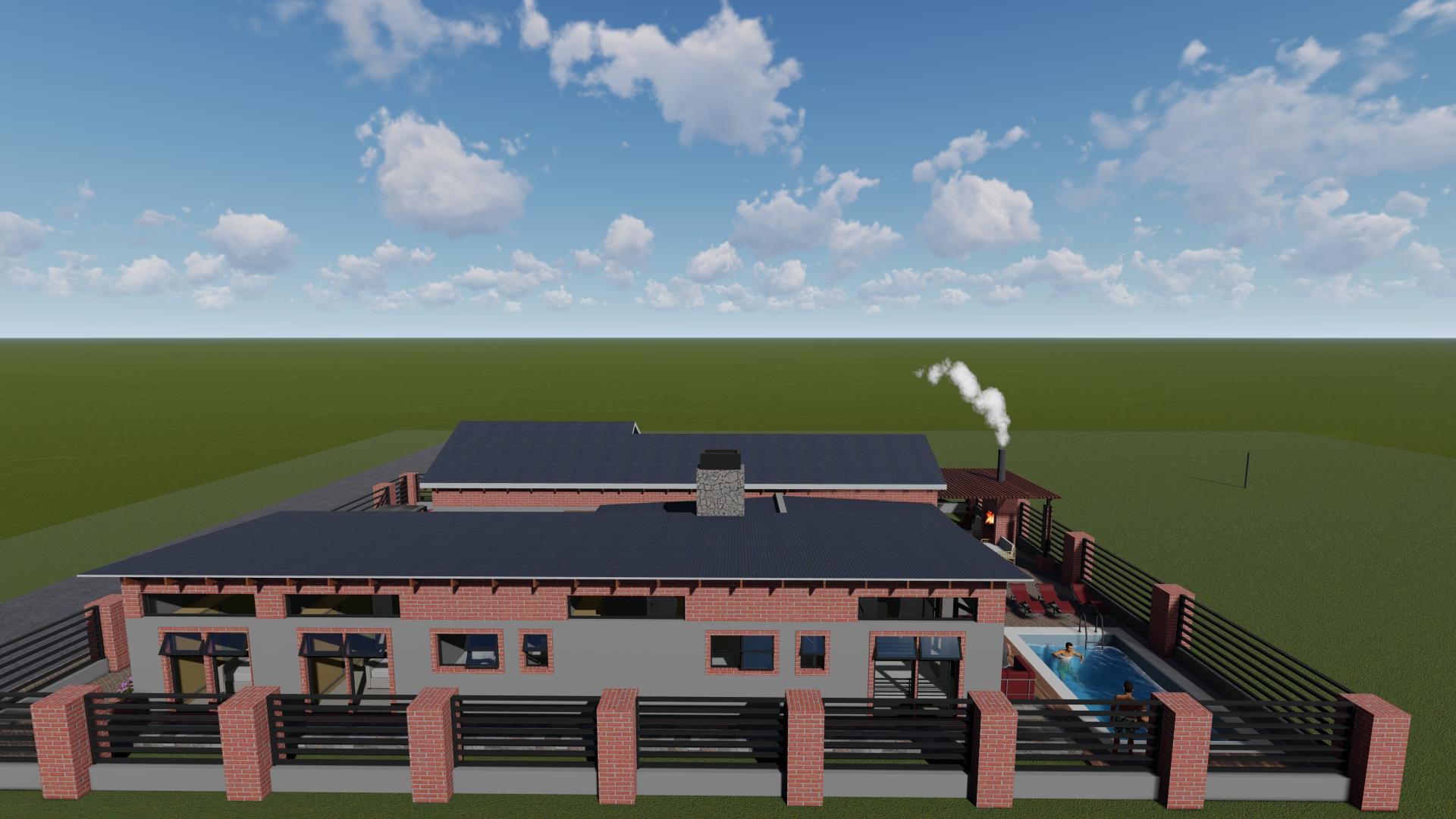 4 Bedroom Modern Family House Plan PDF - Image 3