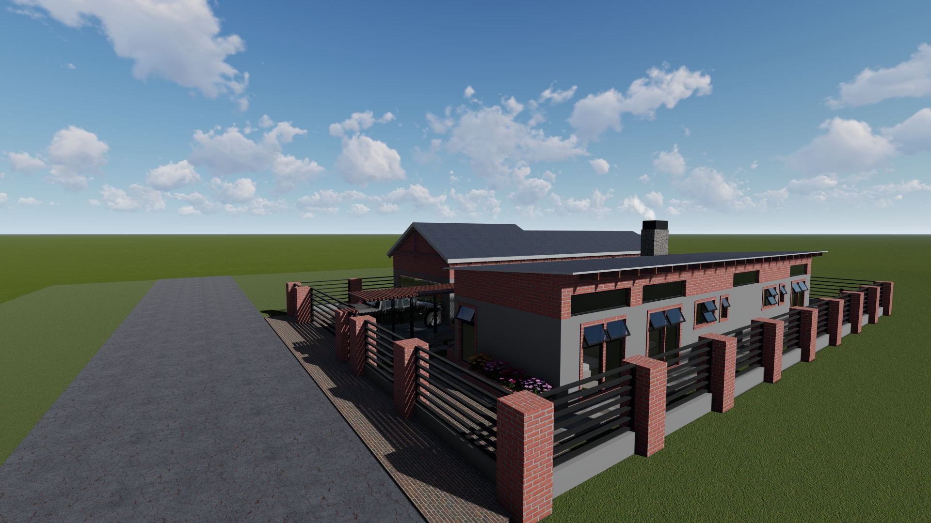 4 Bedroom Modern Family House Plan PDF - Image 2