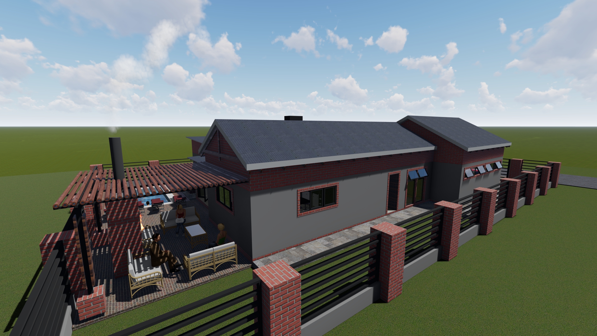 4 Bedroom Modern Family House Plan PDF - Image 11