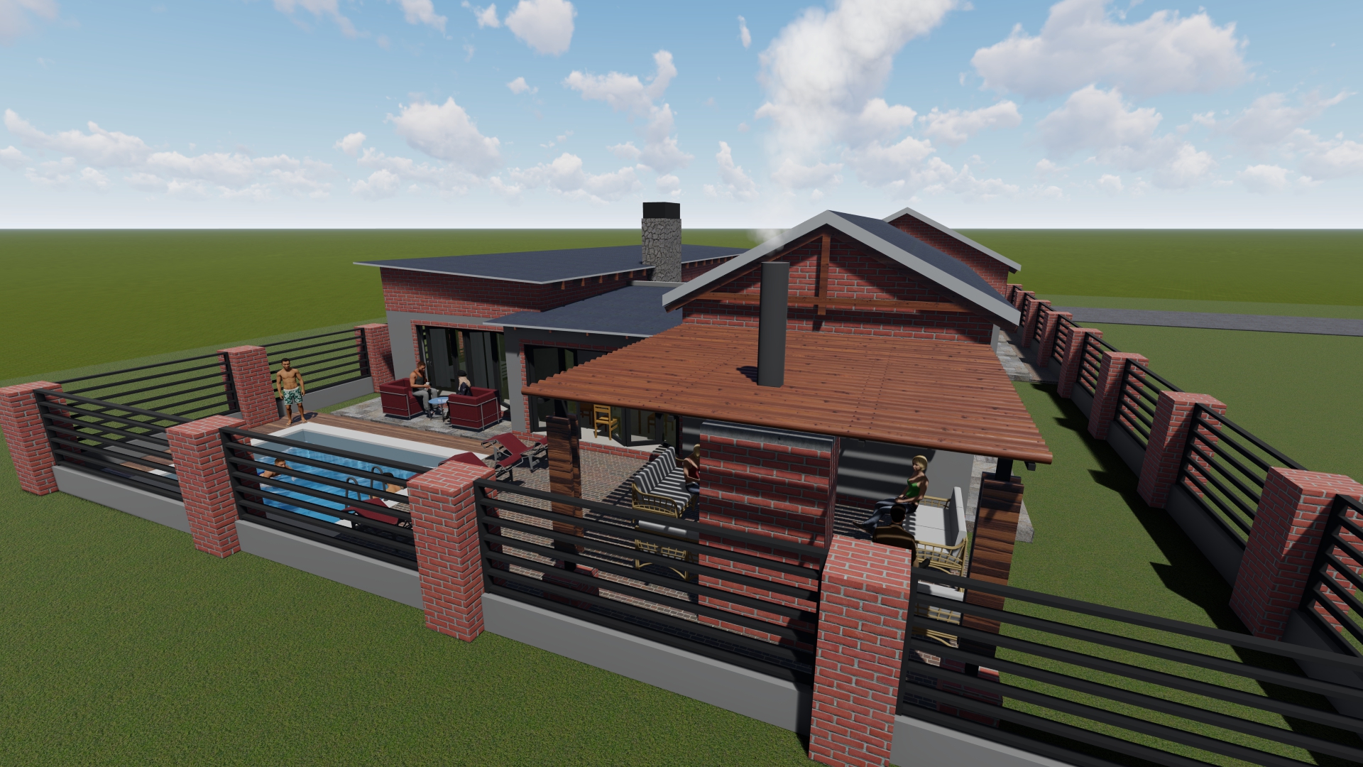 4 Bedroom Modern Family House Plan PDF - Image 10