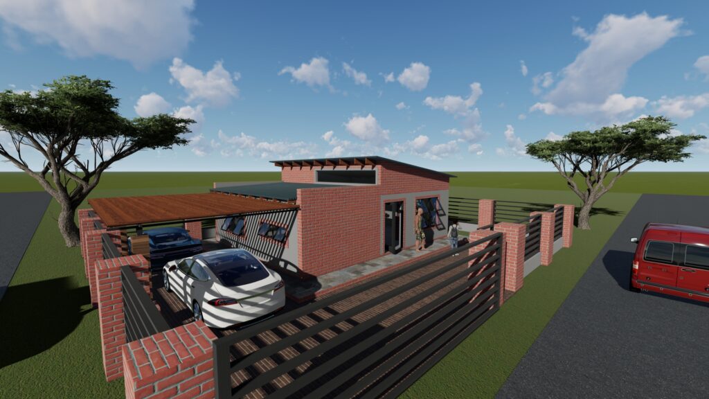 1 Bedroom Residential Flat House Plan PDF