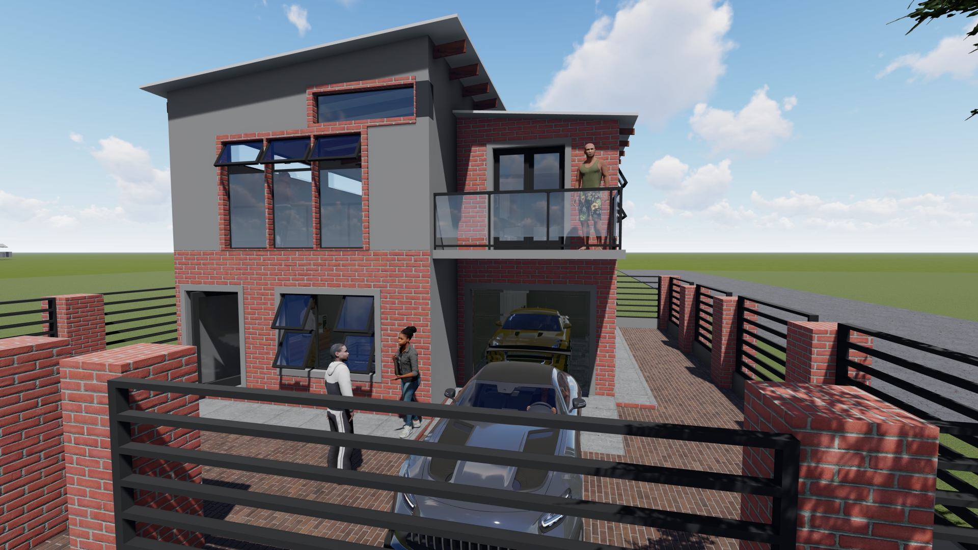 1 Bedroom Residence Double Storey House Plan PDF